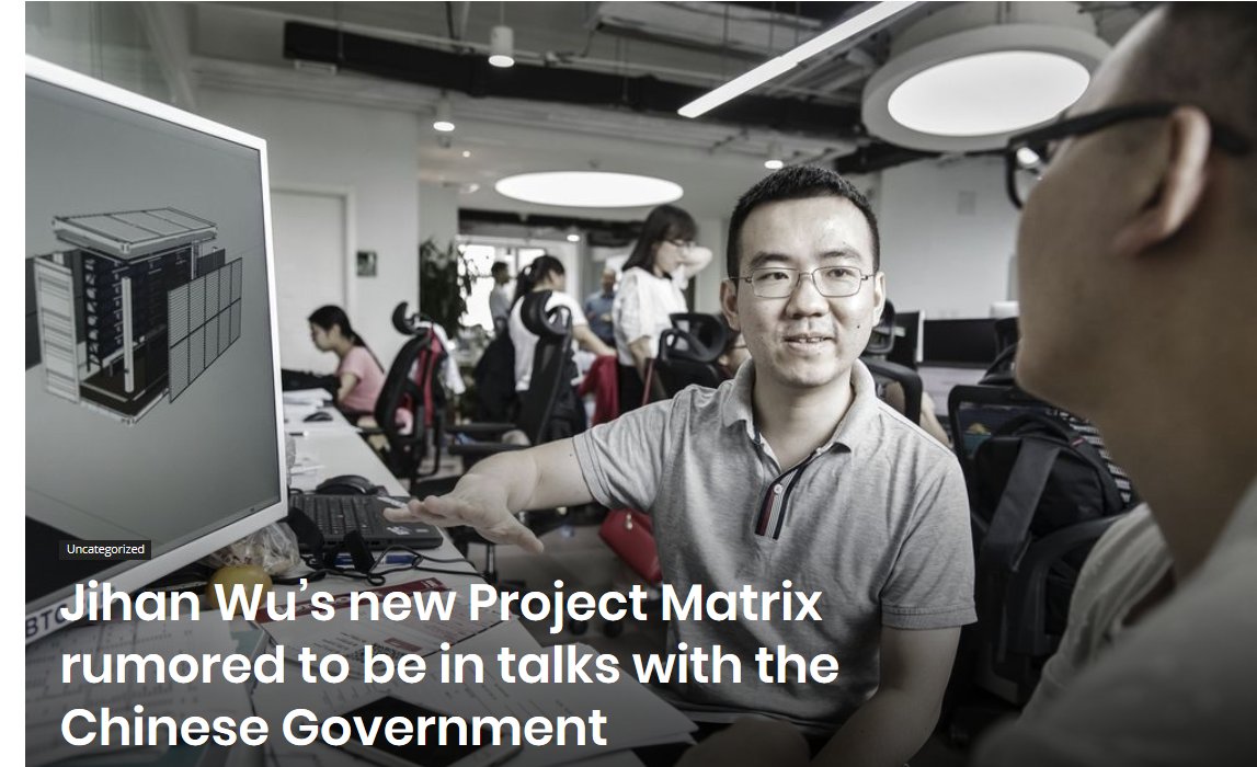 9) and turn  #Bitmain's trading and  #crypto asset custody department into a new company in  #Singapore which is Matrix. Revenue of Matrix in the first four months of 2020 has exceeded $ 300 million. That's a triumph for WU