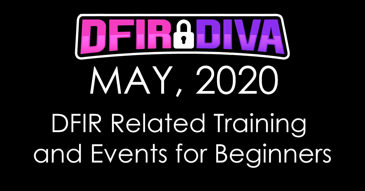 DfirDiva's tweet photo. Looking for DFIR related CTFs and free training? 

https://t.co/aGn0THqmSM https://t.co/hx1gjBmLRj