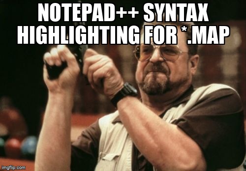 overflow_meme's tweet image. Notepad++ syntax highlighting for *.map stackoverflow.com/questions/2914… #mapserver #mapfiles #syntaxhighlighting #notepad++
