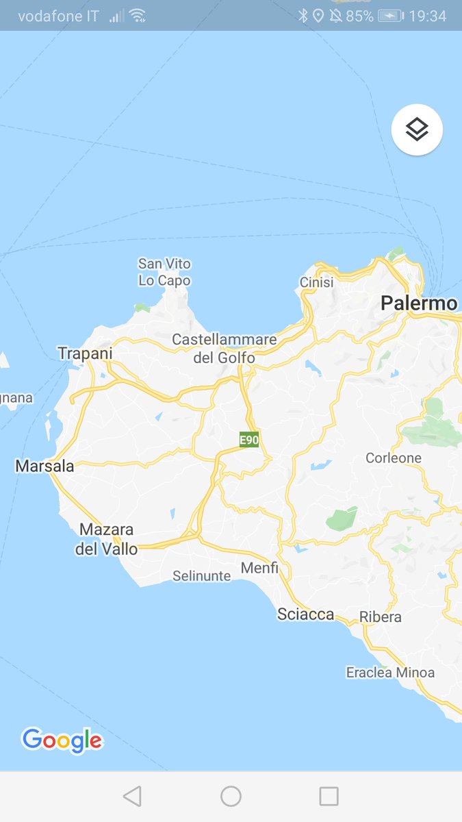 The actual site of landing in Sicily had not been finally decided before departure. Among places considered were Castellammare del Golfo, Porto Palo near Menfi and Sciacca (see map). Consensus had decided upon Sciacca but this decision was changed on the morning of 11 May >> 43