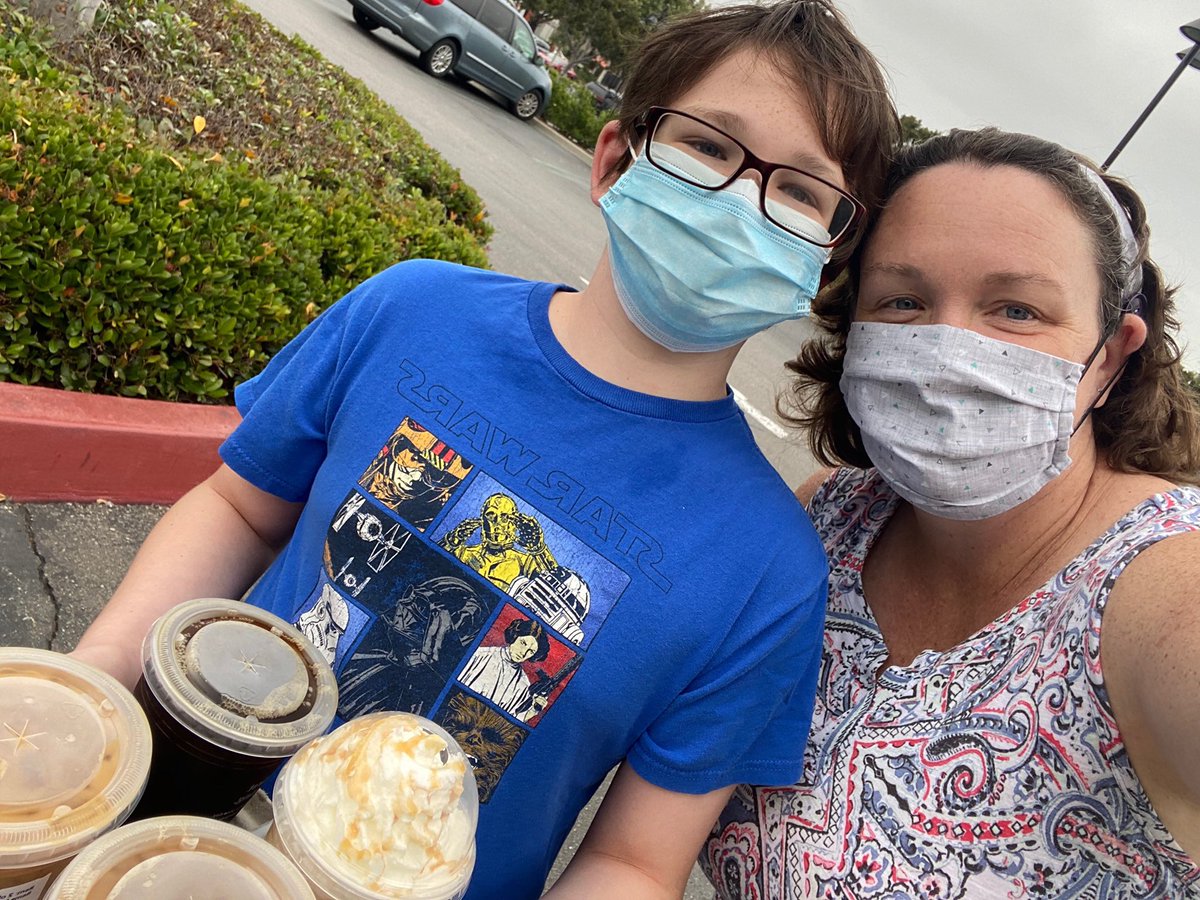 On #MothersDay (and let’s face it—every other day too), moms are creative and resilient. We’ll get through this pandemic, keeping our families safe and our kids learning (and behaving)! Today, my son Paul treated me to coffee to go.