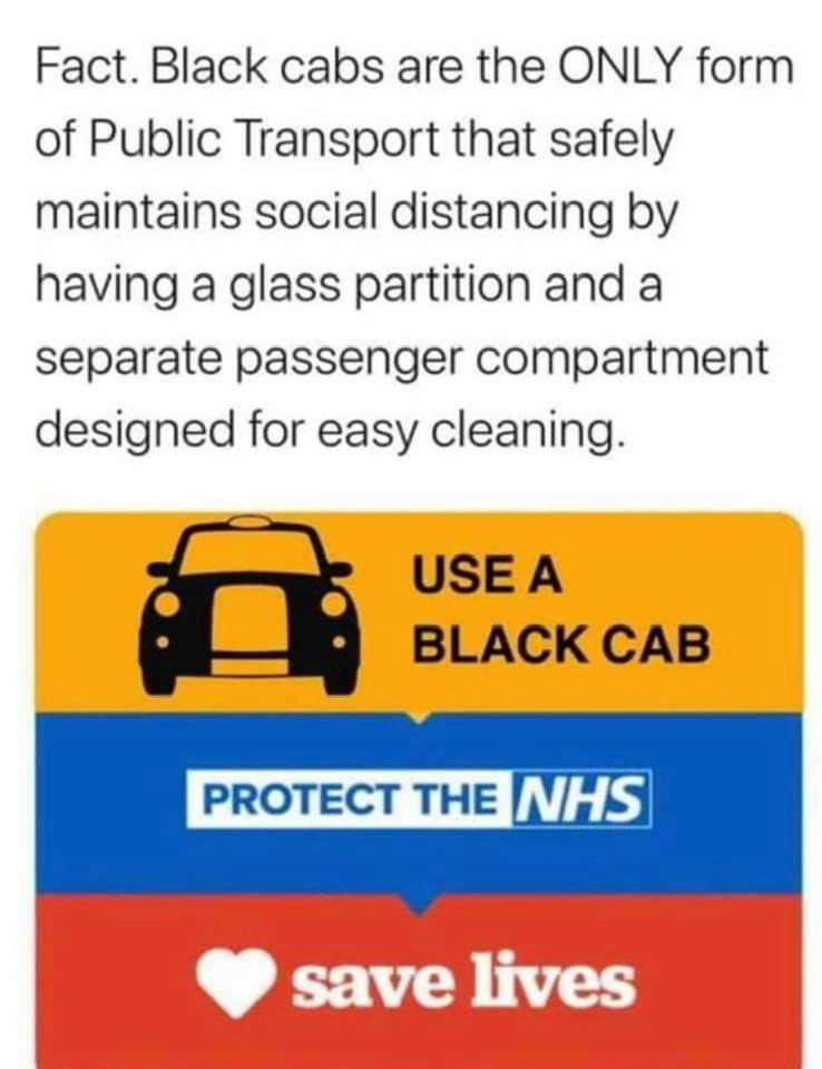 ETAedinburgh1's tweet photo. #StaySafe #useablackcab #nhs https://t.co/ACEyspmnDN