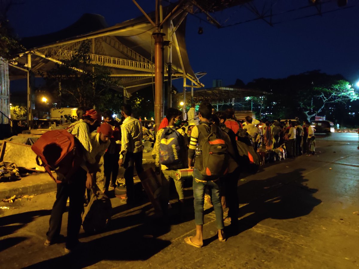 And lastly, this is a picture of one group. Several more are either walking, without money, without adequate food. It's on us. Good night! #lockdown