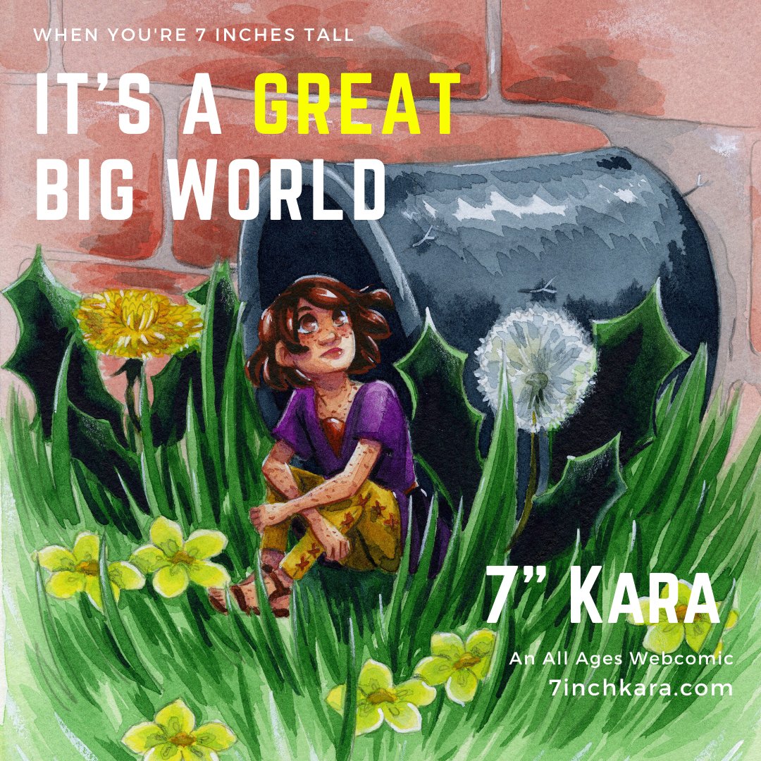 Nattosoup's tweet image. I'm preparing for the 7" Kara Volume 2 launch, so now's a great time to get caught up with Volume 1!  The first six chapters are up as a webcomic!

🍀7inchkara.com/nattosoup🍀

#graphicnovel #allagescomic #kidlitcomics