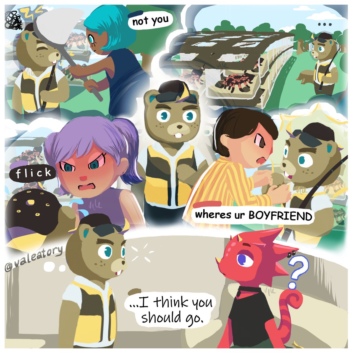 Flick stayed away from our island for a whole month... 

#AnimalCrossingNewHorizons #acnh