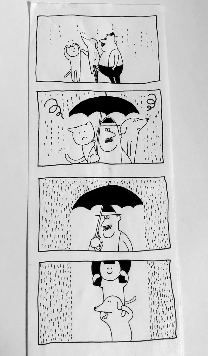 高校生くらいに描いたと思われる四コマ漫画出てきた なにこれゆるい 𝓶 𝓶 むむ の漫画