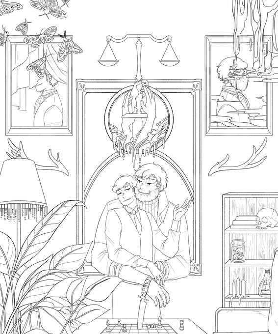 I really liked the lineart and flats for this one? Idk it was just a bit diff than what I usually go for so im! Very happy :3 
