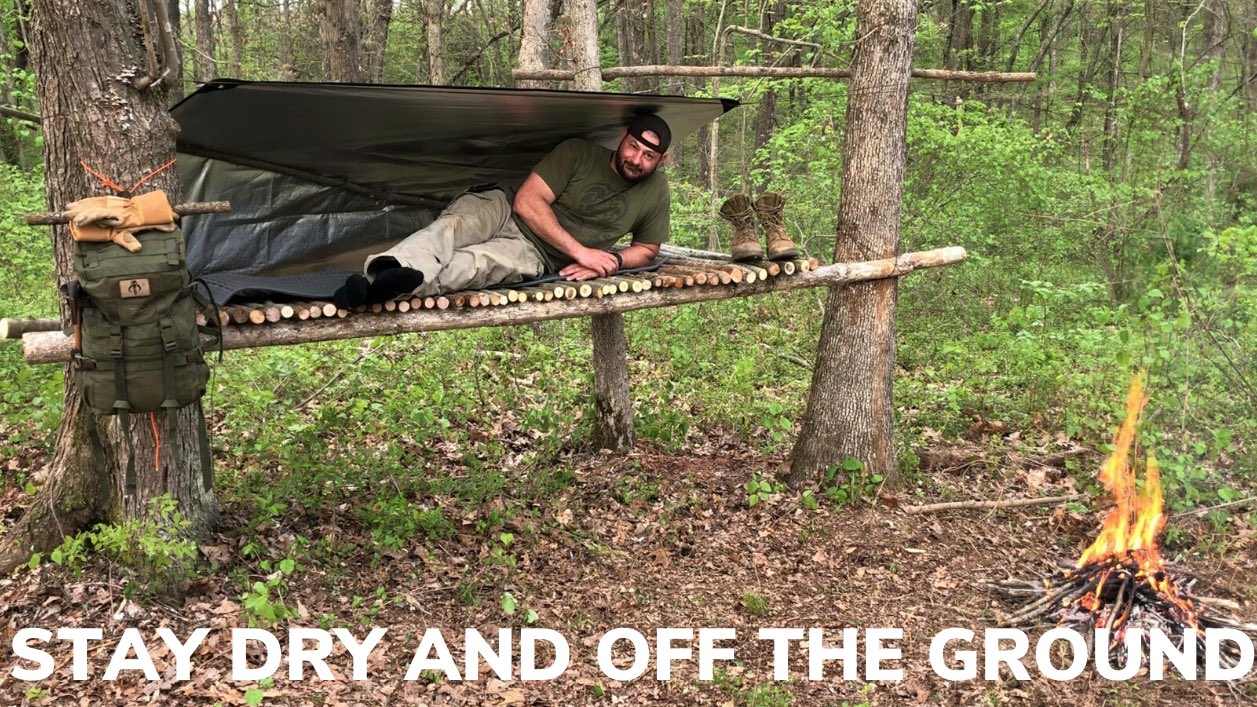 Shawn Kelly on X: Solo Overnight In A Simple Raised Platform and Campfire  Bacon and Egg Pan Pie. Check The Video Out Now at Corporals Corner.   #corporalscorner #instructorlife   / X