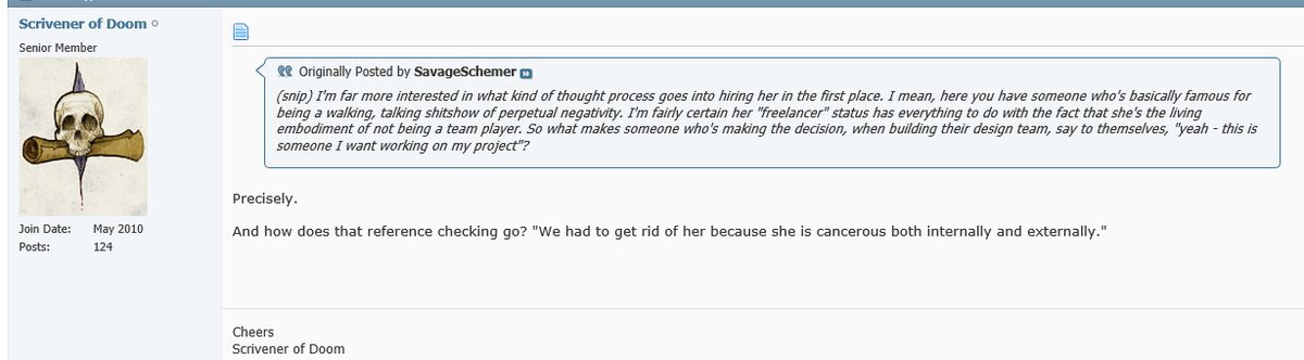 Of course Tarnowski's mob is up in arms that Jessica Price is actually working in the industry. Plus their big problem is that she evidently acts EXACTLY like they behave. Now that's hilarious right there.  #ttrpg