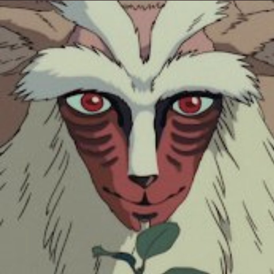 dazai as the forest spirit from princess mononoke