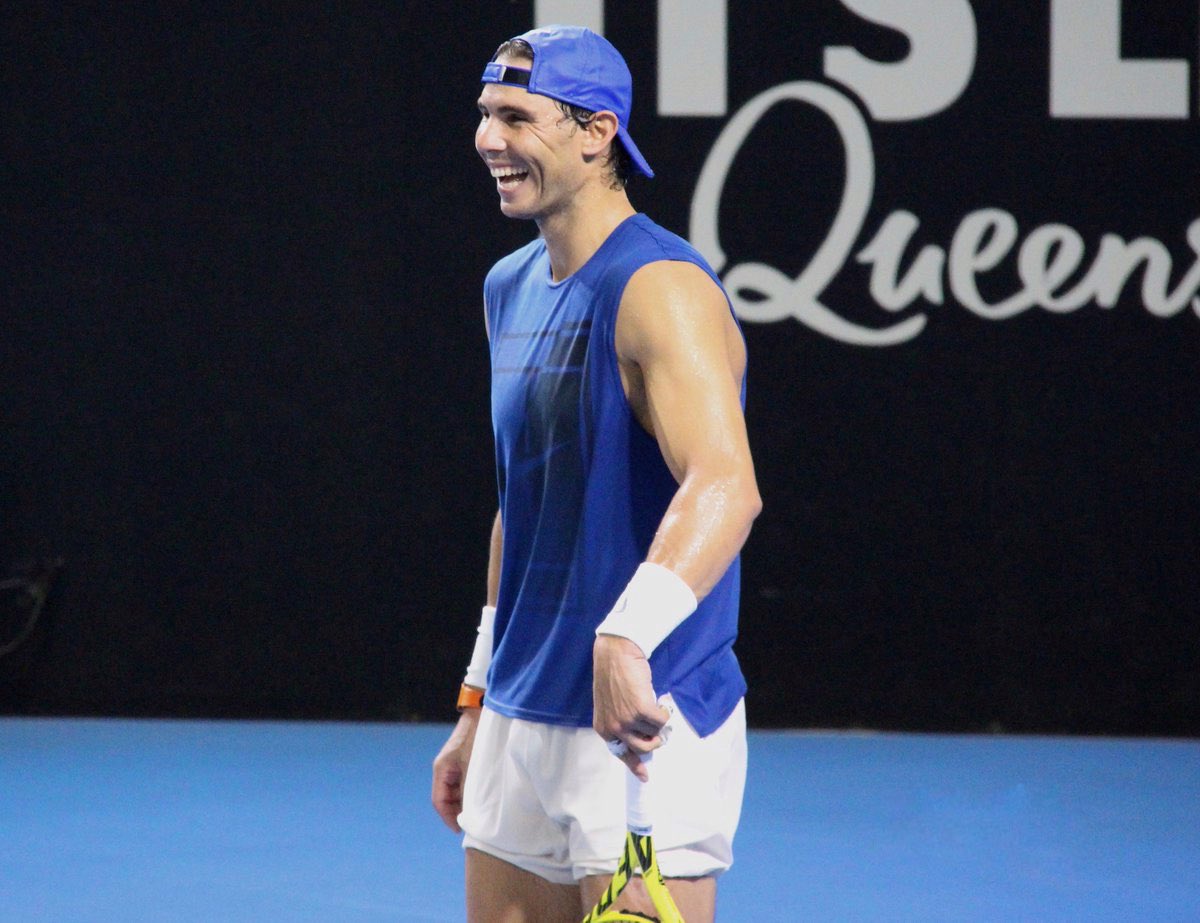 He doesn’t lose his amazing smile tho and keeps training for AO