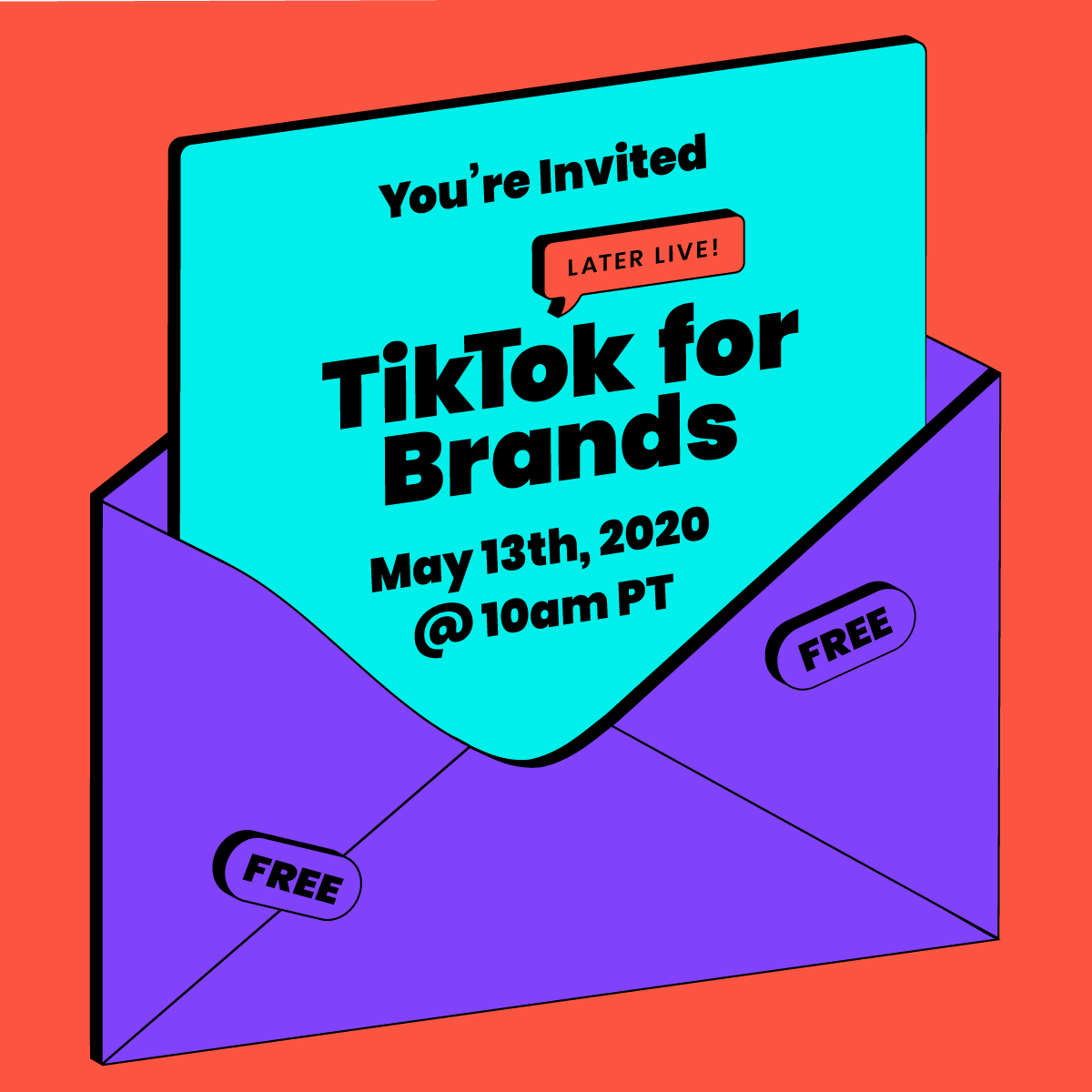 latermedia's tweet photo. This is the coolest Zoom invite you'll get this week! 🥳 Join us for a totally free 1-hour workshop on ALL things TikTok featuring #TikTok superstars:

@CHRISELLEtweets
@Sethobrienn
@nicholeciotti
@SawyerHartman
@nathanallebach

RSVP to save your spot: https://t.co/QNGLUKwExN  ✨ https://t.co/zU1akDc82g
