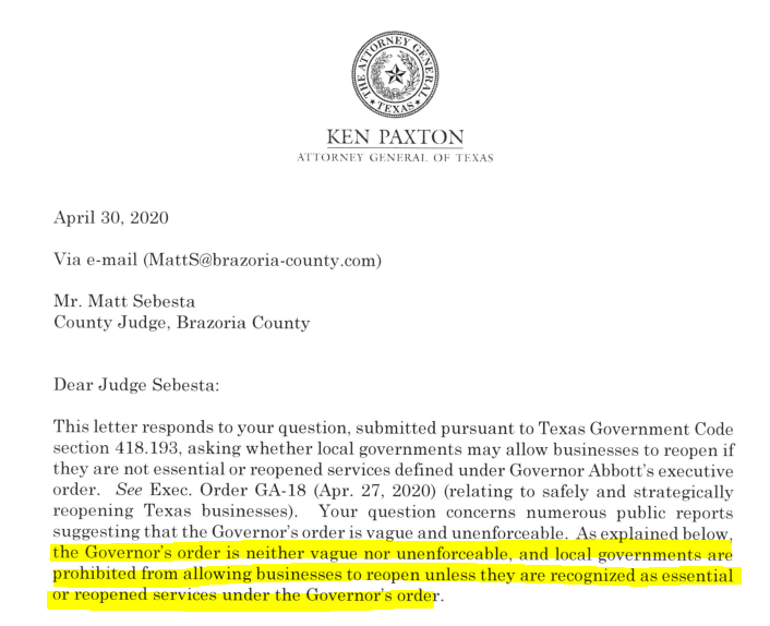 She faced a local judge determined to keep her closed, little indication she'd receive $$ help from the feds, state leadership that said the closure orders were both "neither vague nor unenforceable," thousands in legal costs, and the very real possibility of being sent to jail.