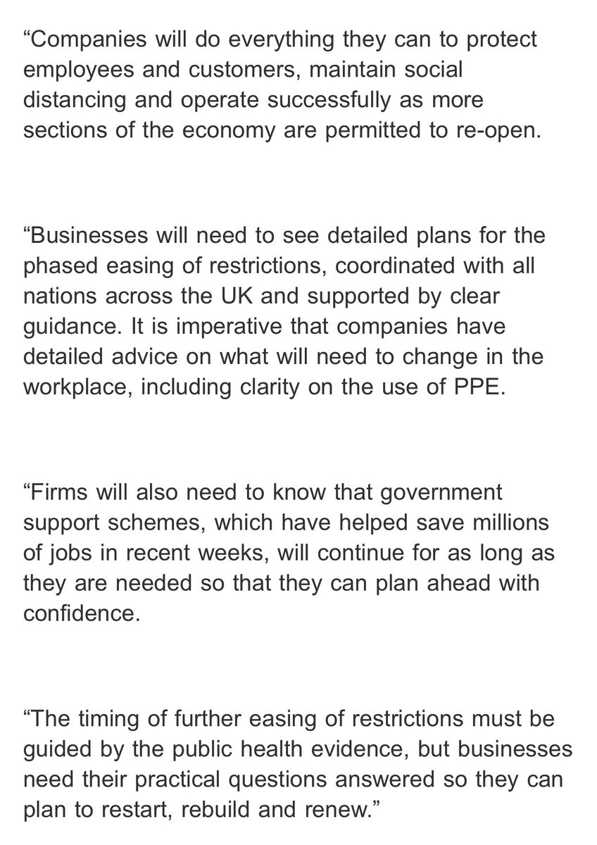 Initial business reaction to PM statement cautious.BCC: