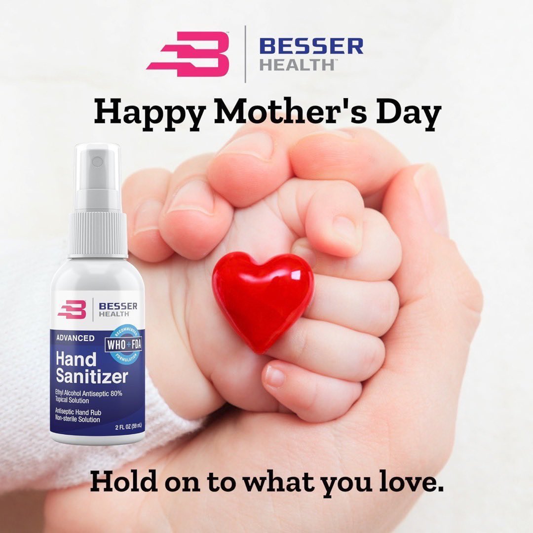 PsrBrands's tweet photo. Today, we take a mom-ent to celebrate you #HappyMothersDay 🌸 ⠀

#BesserHands #BesserHealth #MothersDay #HandSanitizer #Antibacterial #CleanHandsSaveLives #WashYourHands https://t.co/EW9wh767F2