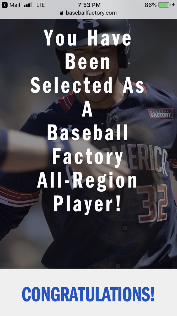 Thank you <a href="/BaseballFactory/">Baseball Factory</a>!