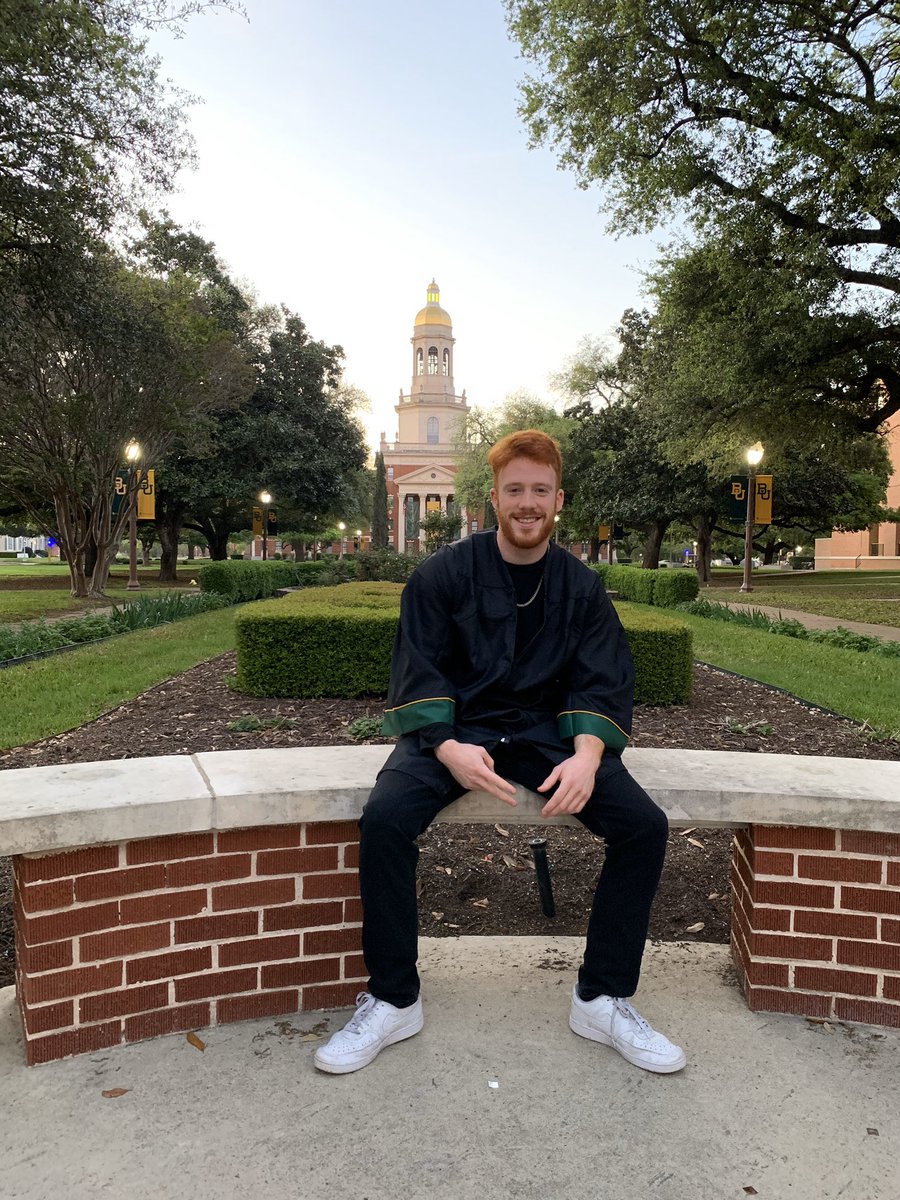 Our plan was to be in Waco beaming as you walked across that stage. Life happened. But no ceremony could ever outdo how much we love you @_Diesel98 and how incredibly proud we are of you. Sic’ em, kid. Your world awaits.