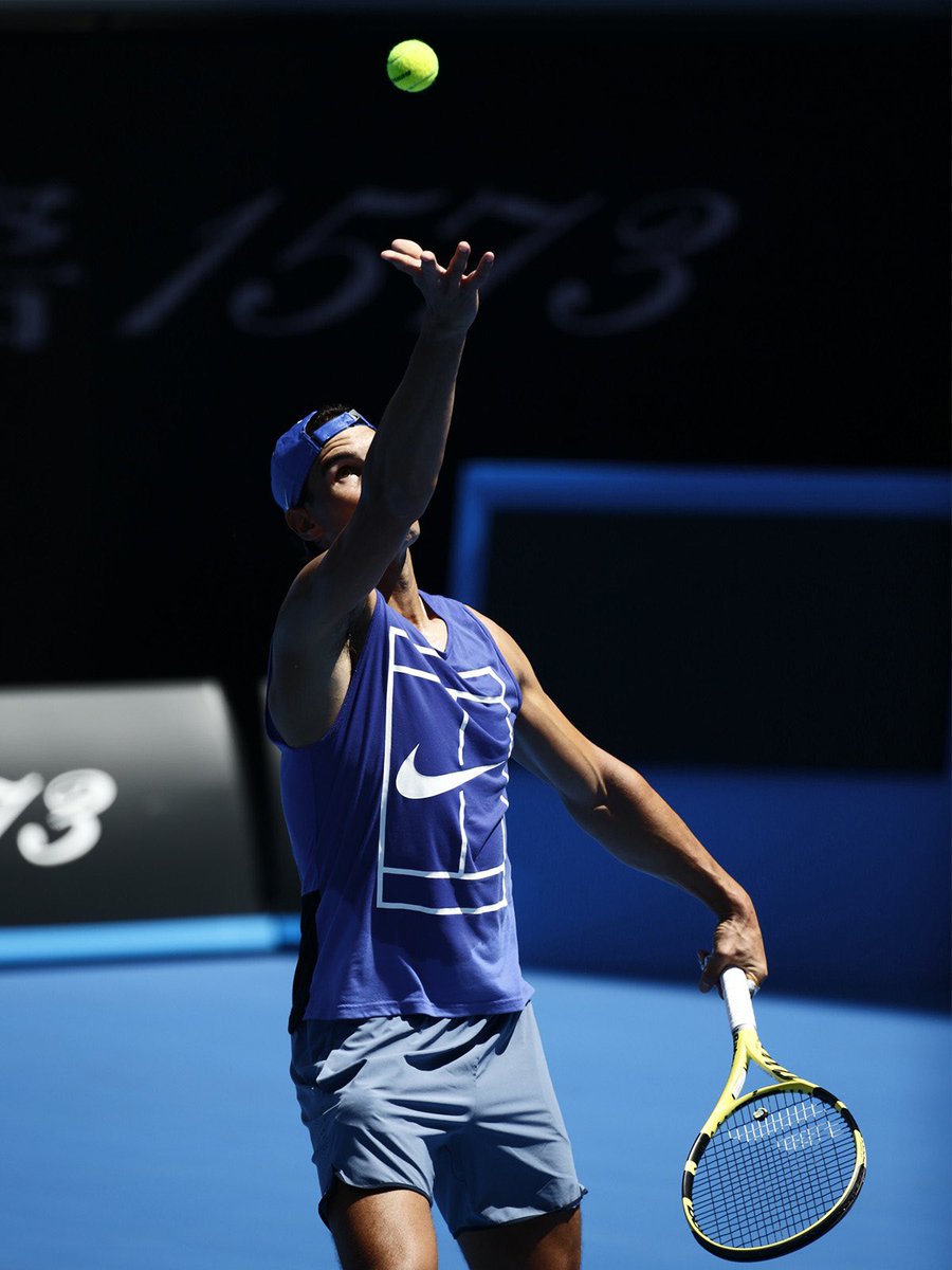 Rafa starts to train in Melbourne in January 9th.