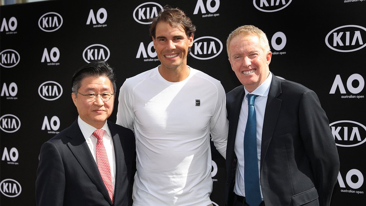 Rafa arrives in Melbourne and attends the Kia Event in Federation Square.