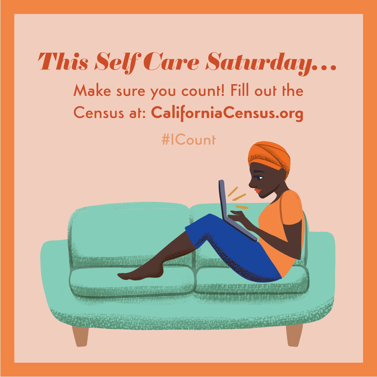 ButteCounts2020's tweet photo. Spend some time at home practicing self-care by filling out your #2020Census! In 9 simple and confidential questions, you can help make sure you and your community are represented in our government for the next 10 years. Visit https://t.co/uARUpJU4lt to complete your Census form. https://t.co/V5Iwuddu7i