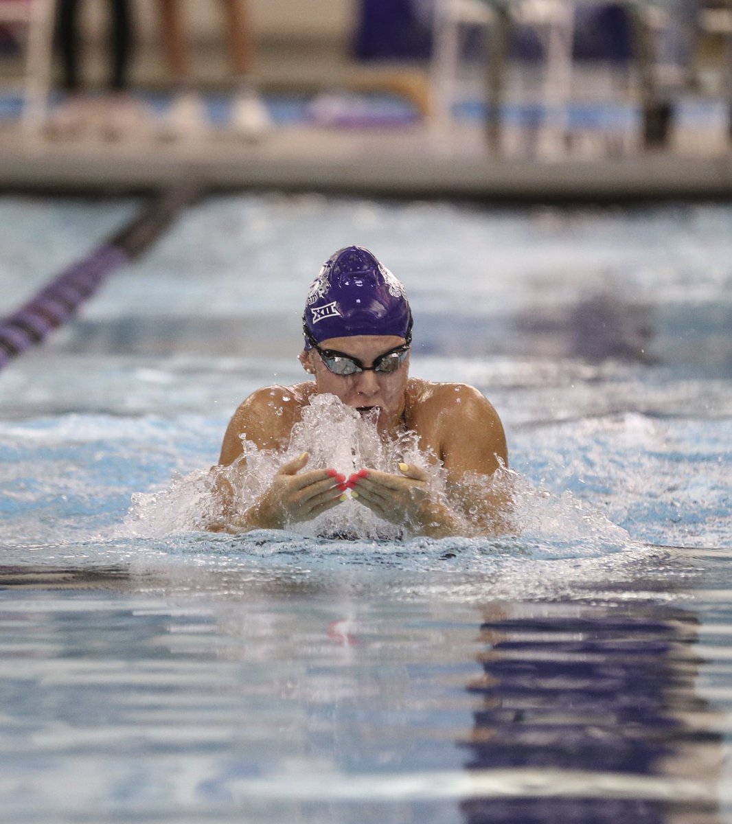 TCUswimdive's tweet image. 🟣 Female Newcomer of the Year 🟣

Nominee No. 2️⃣

@Sheridanschreib is top five all-time at TCU in the 100 and 200 breast! 

#GoFrogs | #TPWF