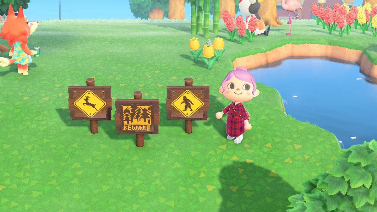 CanaryBayIsland's tweet photo. More signs for your spooky/strange islands! Best on dark wood  #AnimalCrossing #ACNH #NintendoSwitch #acnhdesigns #マイデザイン https://t.co/V5moQ5DUNh