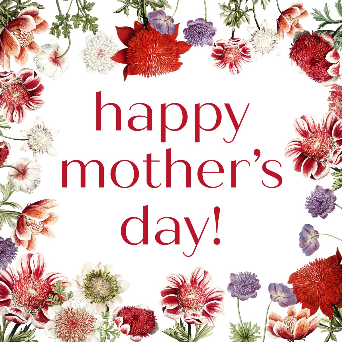 Happy Mother's Day to all the amazing moms out there! Thank you for all you do!