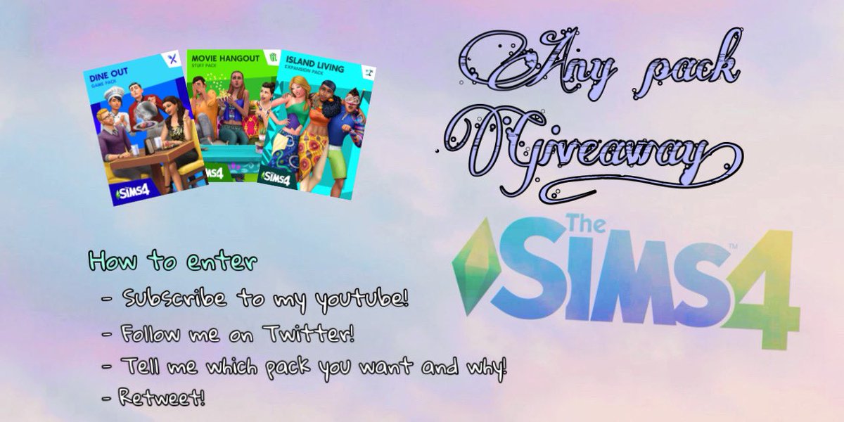 Celestiallynn's tweet image. ✨Sims 4 Giveaway! ✨

1 simmer gets a pack of their choice! 

💚How to enter:
- Subscribe to my youtube (link in bio)
- Follow me on twitter
- Retweet!
- Comment below what pack you want and why!

✨ends on May 27✨

• PC/Mac only •