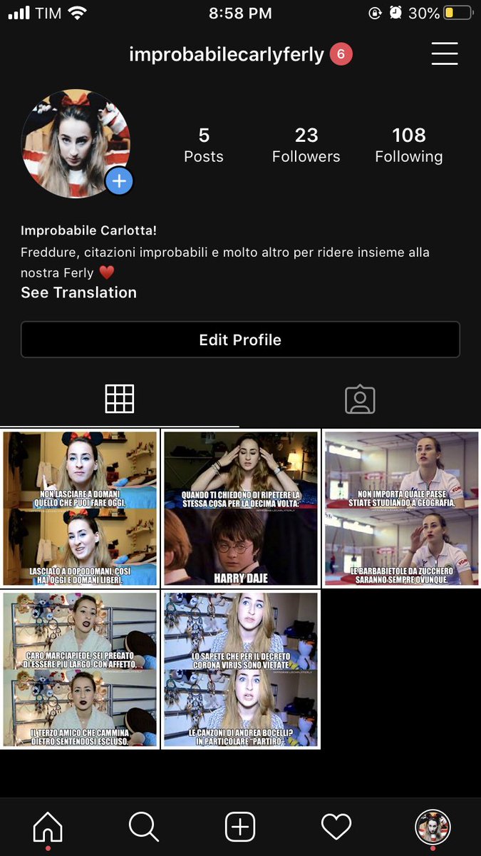 villans95's tweet photo. Amici di Twitter, ho ricreato su IG la pagina delle citazioni improbabili di @CarlottaFerlito che avevo anni fa su fb! I ricordi e i feels ve li lascio solo immaginare 🥺 https://t.co/QAzAVglEkD