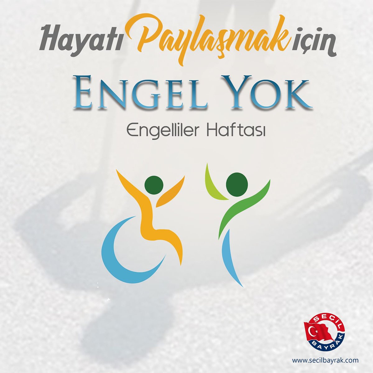 Hayatı paylaşmak için engel yok! Engelliler Haftası kutlu olsun!
.
.

 #EngellilerHaftası#SecilBayrak