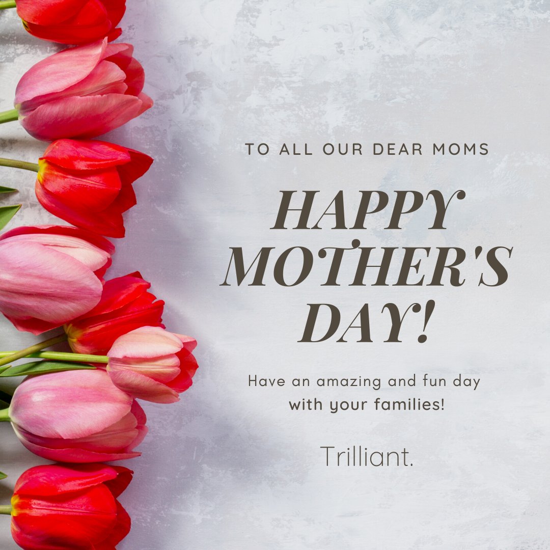 Trilliant_Inc's tweet photo. Happy Mothers Day! Today we celebrate our Mothers. Whether biological or chosen, today is for you!
#Mothersday #HappyMothersDay #MothersDay2020 #Mom #Mother #Love #PropertyManagement #Trilliant https://t.co/44NjHUtEju