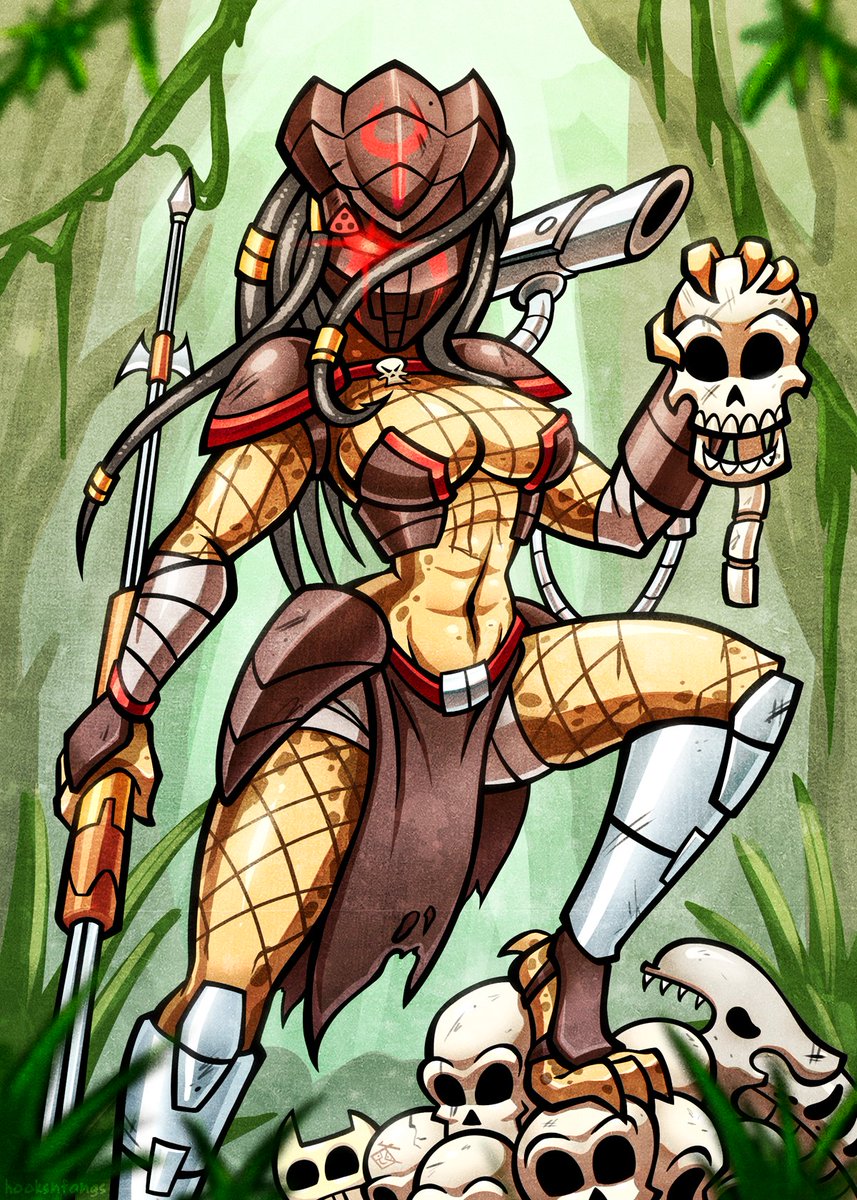 Female Predator commission for @1FlyKunoichi Whoo! 