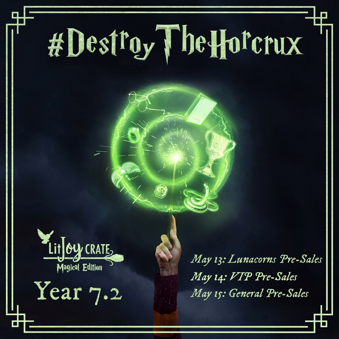 #DestroyTheHorcrux #LitJoyMagicalEdition #LitJoyCrate
Excited for the next LitJoy Crate