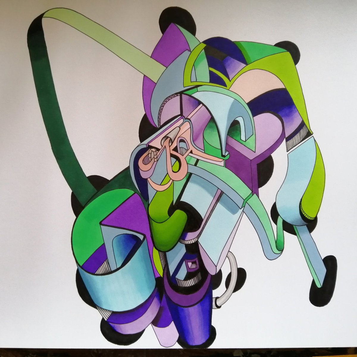 Seesaw_crea's tweet photo. New #drawing. Using all the colors I never use... Strange result =/

#art #artwork #artgallery #artist #artistontwitter #picture #perspective #dessin #contemporaryart #paint #painting #colors #ink #inkdrawing #paint #painting #drawing #10mai #arte https://t.co/N9EDjsv3rk
