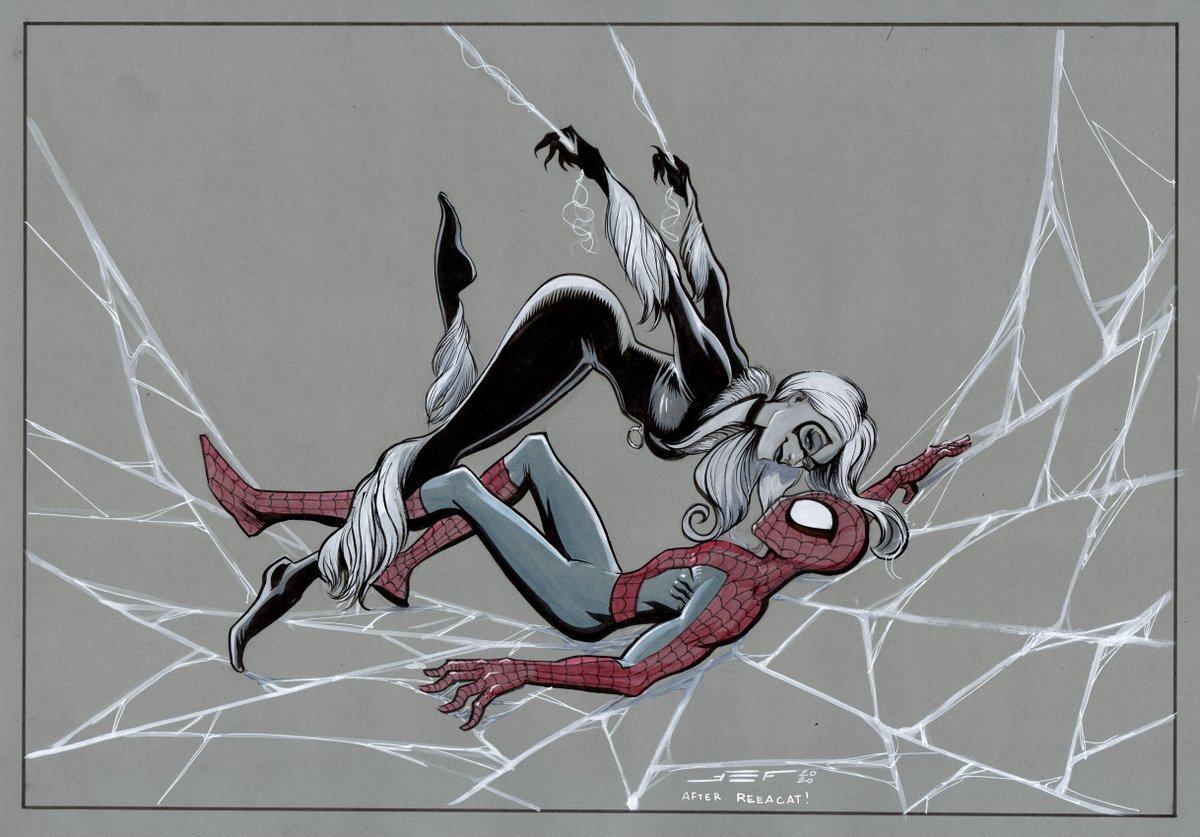 Black Cat + Spider-man commission... after Reeacat! 