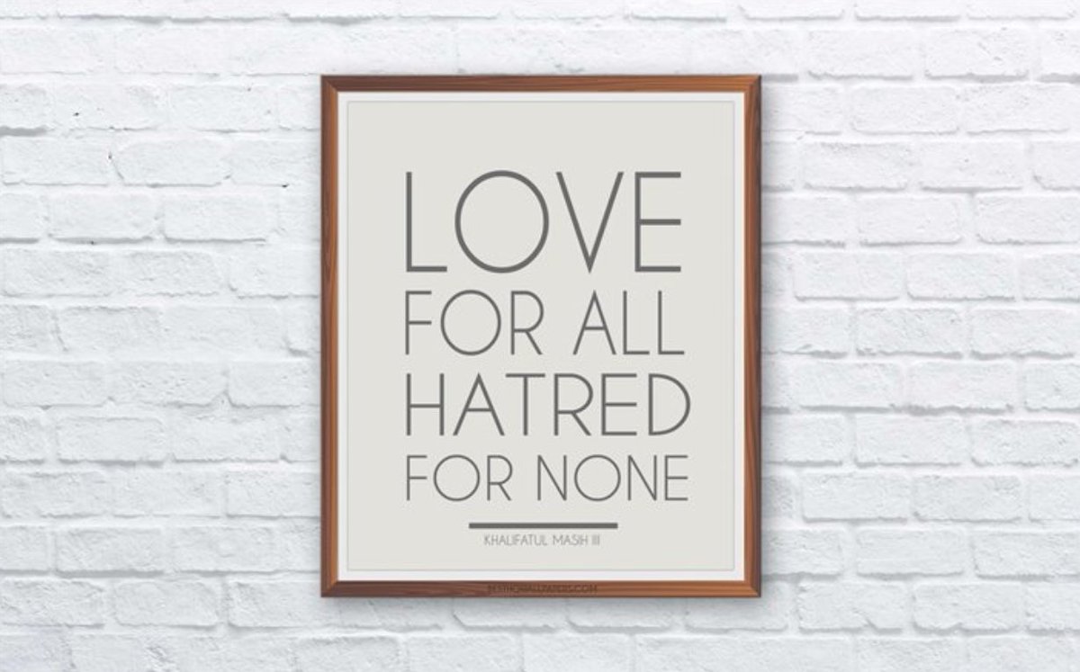 NomanKhalilAMC's tweet photo. Ahmadiyyat is the revival of the true Islam and is not a new religion. Despite allegations against our community, we actively propagate having ‘Love for all, hatred for none’ 

LOVE FOR ALL, HATRED FOR NONE

#AhmadiyyaTrueIslam #mothersday2020 #ObamaGate #MothersDay https://t.co/ma8PuUROGB