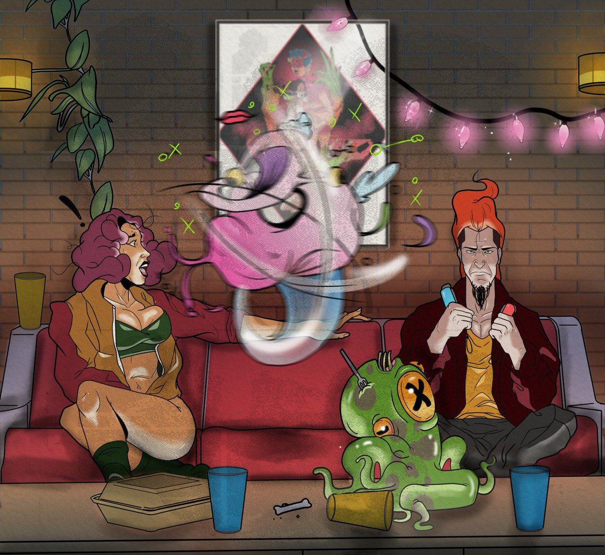 Bubblegumexper1's tweet photo. Shape shifter alien equality part.1๐ฝ๐๐
Part.2 tomorrow!
#bubblegumexperience #bubblegumexp #art #comics #digitalcomics #digitalart #angry #ziggy #quarantine #girlfriend #alien #shapeshifter #cartoon #60s #scary #horror #williamdefoe #reference #depressionhelp #comic https://t.co/nasmXSryn0