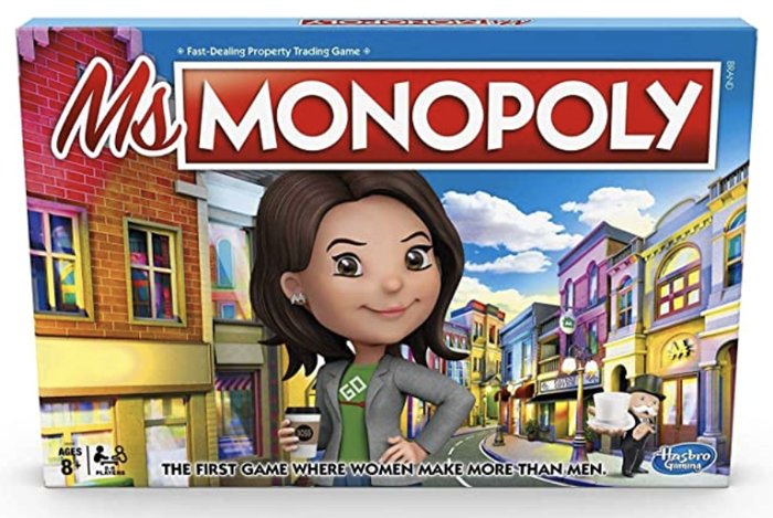 anyway, ms. monopoly looks like every one of instagram posts has 40 hashtags  #girlboss  #HERstory  #SheEO