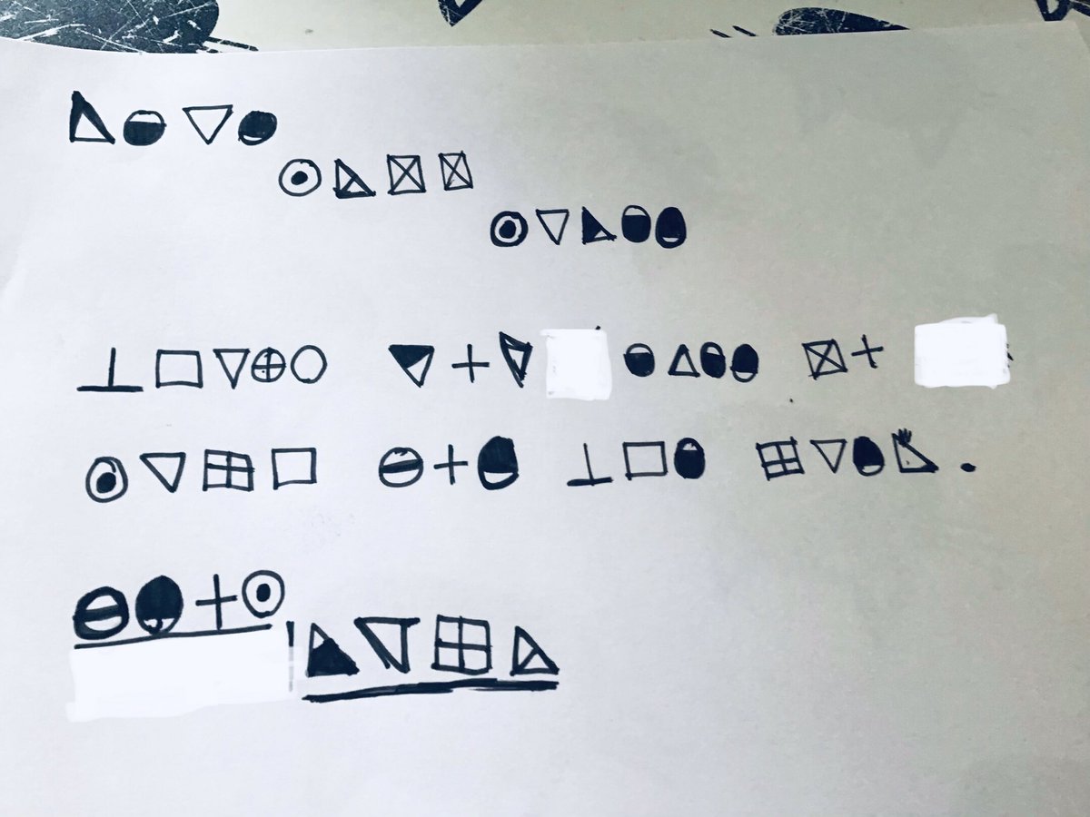 gingerbiscuits's tweet photo. @HighwoodPrim5M Luci’s message for you https://t.co/vwDt8upDaV