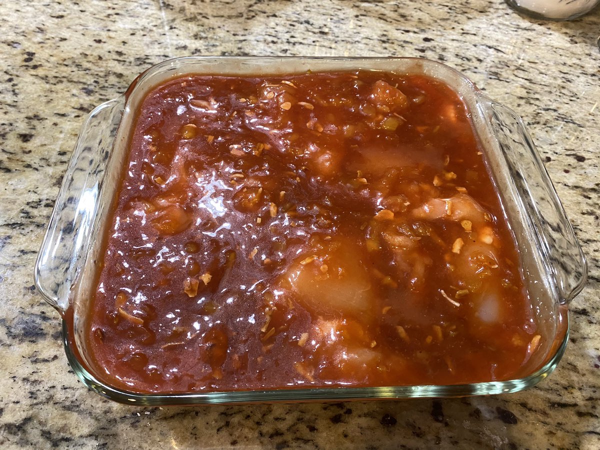 Step 2! Cover all the chicken in that sauce!