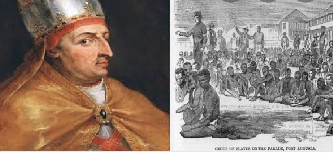 Les bulles papales de 1537 ont interdit la mise en esclavage des indiens, une race innocente.La controverse de Valladolid en 1550 signe un arrêt définitif,La malédiction de Cham une des pires escroquerie idéologique de l’histoire :  #LDNA