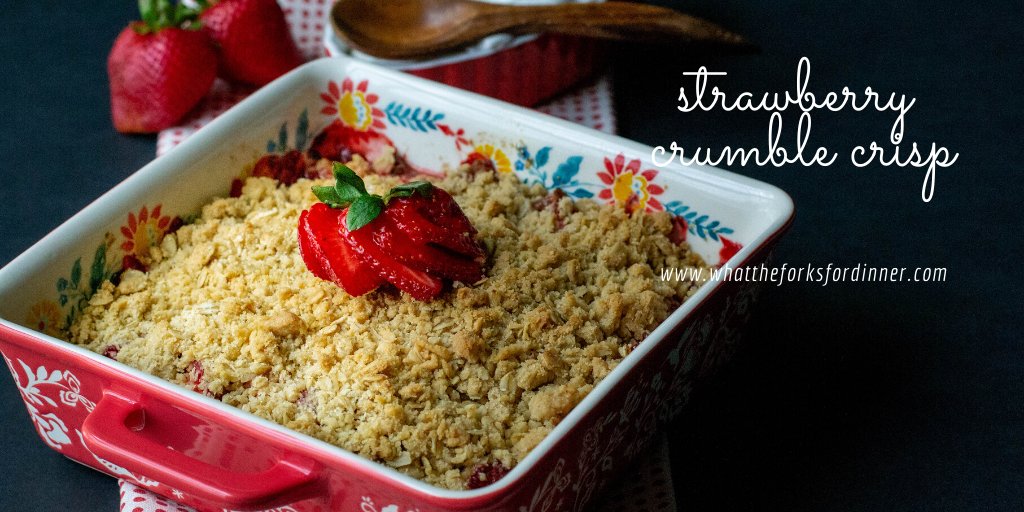 wtforks_tim's tweet photo. Strawberry Crumble Crisp - Springtime crisp with a secret ingredient. Crunchy, oat topping over juicy red strawberries makes a perfect dessert!!
Get the recipe here:
https://t.co/4G3e7niyGT https://t.co/fBYVACHvoi