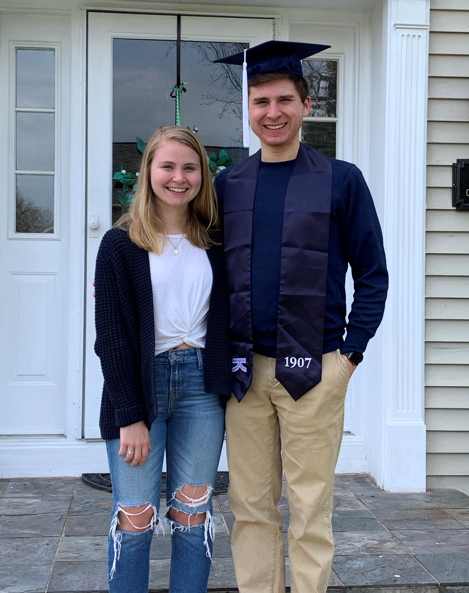 BillFlanagan2's tweet photo. The commencement wasn't the way we drew it up four years ago when we dropped you off, but congratulations Brendan on earning your Industrial Engineering degree from Penn State. A special thank you to the @WGAESF and @EvansPSU for helping to make the dream a reality. https://t.co/Syvvk13h7f