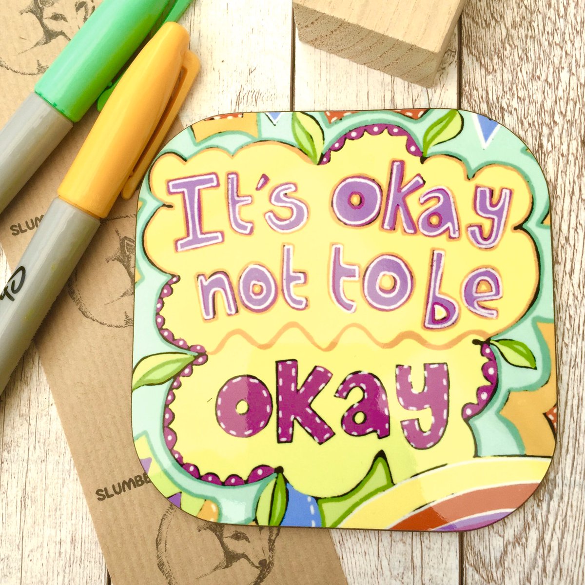 buck_lj's tweet photo. Feeling a bit discombobulated? It’s okay not to be okay https://t.co/p5rW6tpbCy #HandmadeHour #huggift #sundayvibes #letterboxgift #etsyuk https://t.co/kFVTDoYkS1