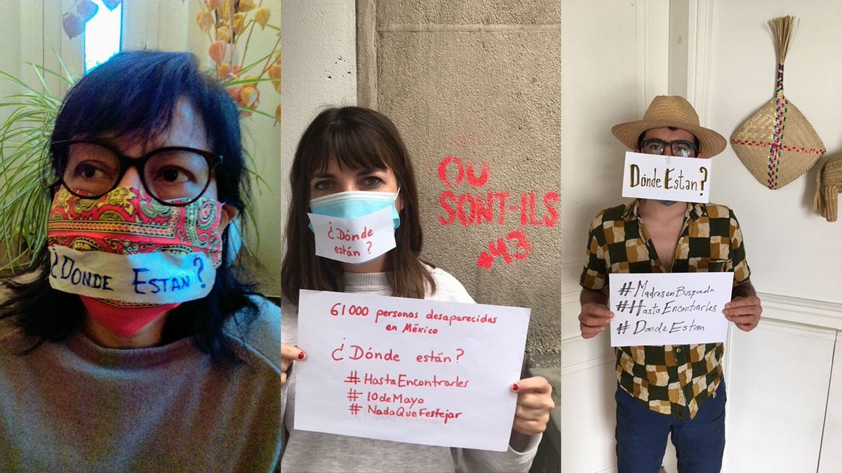 Este #10DeMayo desde lejos las acompañamos #MadresEnBúsqueda
Este día no es de fiesta, es de lucha y de protesta
No pararemos #HastaEncontrarles 
#CorazonesEnMarcha