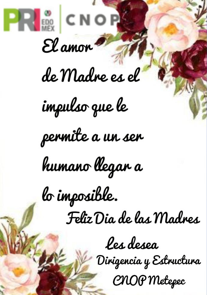 MetepecCnop's tweet photo. Muchas felicidades a todas las mamitas hoy en su día 🤗
#FelizDiadeLaMadre #DiaDeLaMadre https://t.co/fjGfDeIdeh