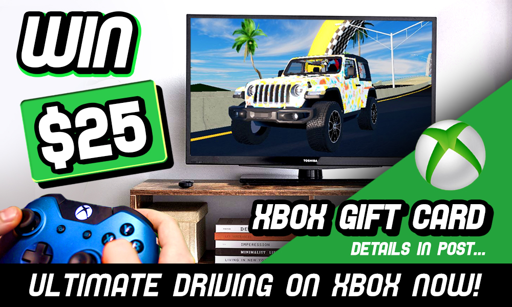 Ultimate Driving Community Ar Twitter Giveaway To Celebrate Ultimate Driving On Xbox One We Re Giving Away A 25 Xbox Giftcard To Enter Follow Us Retweet This Post Post Your Roblox Username Winner - xbox gift card for roblox