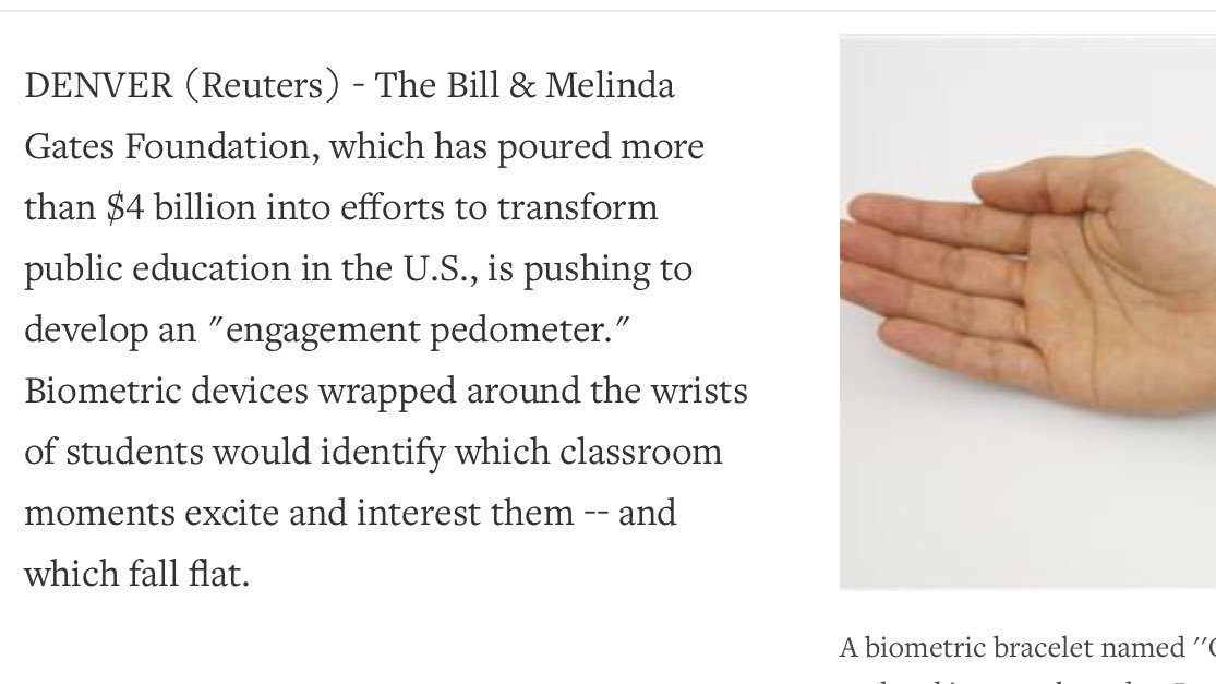 State education budgets are getting slashed and millions of children are starving. Meanwhile, they are pouring billions into "engagement pedometers" to track student excitement and make the "future of education."This, of course, is just the beginning. A thread.