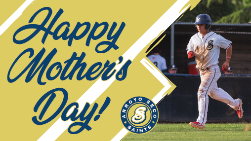 ArroyoSecoCCL's tweet photo. Thanks for being our No. 1⃣ fan on GameDay, and every day. 💛⚾️🥰

#HappyMothersDay from the Arroyo Seco Saints! https://t.co/2hEZDySrP8