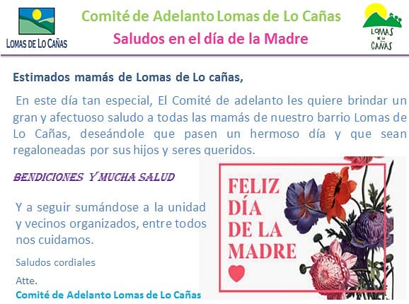 Lomasdelocanas's tweet photo. Feliz día a todas las mamás 🥰🥰🥰👍 https://t.co/qkJOTbaubs